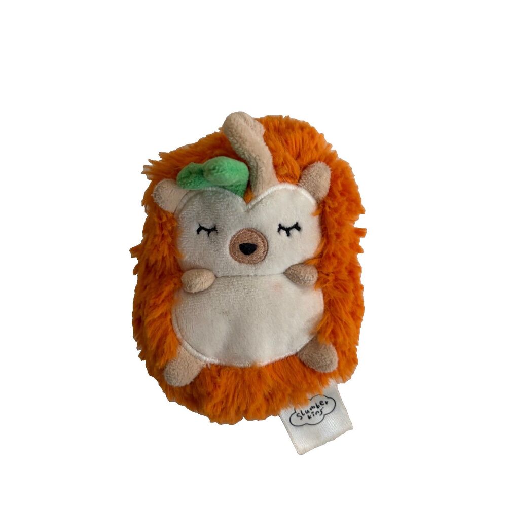 Slumberkins Pumpkin Hedgehog Plush Stuffed Animal 4" Soft Orange